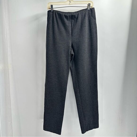 J Jill Size M Gray Slim Leg Ponte Pants - Picture 1 of 10